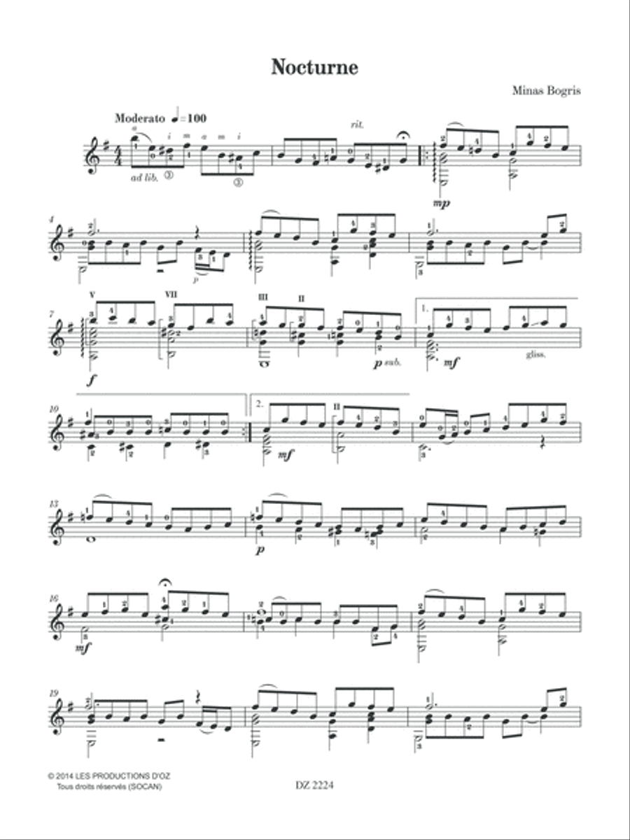 Greek Guitar Music Classical Guitar scores gallery preview page 4