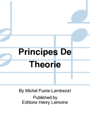 Book cover for Principes De Theorie