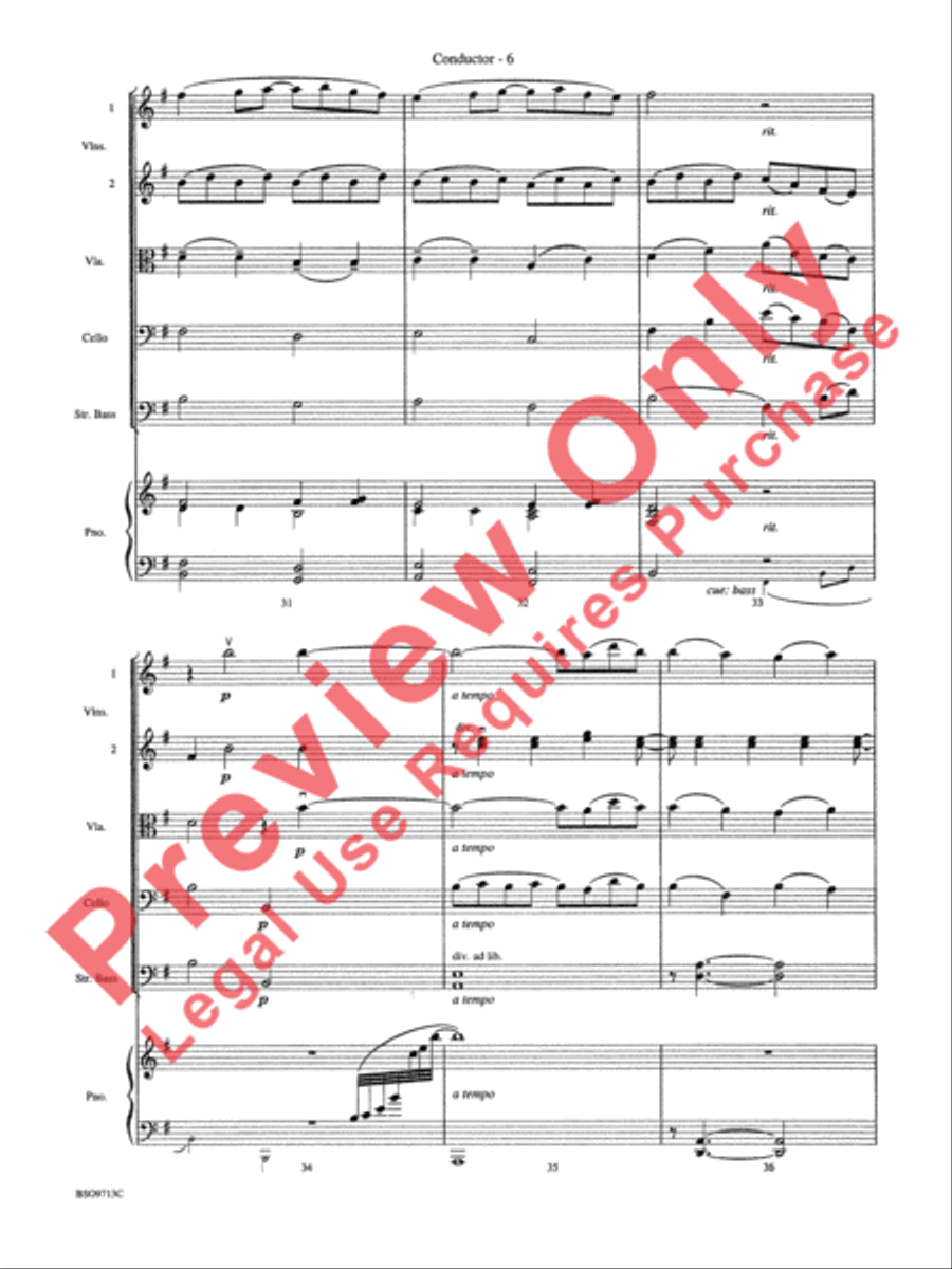 Pavane String Orchestra scores gallery preview page 8