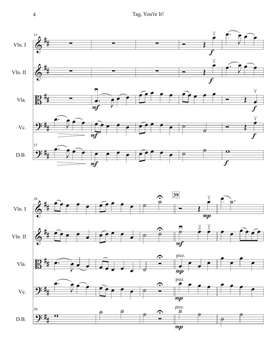 Tag, You're It! String Orchestra scores gallery preview page 5