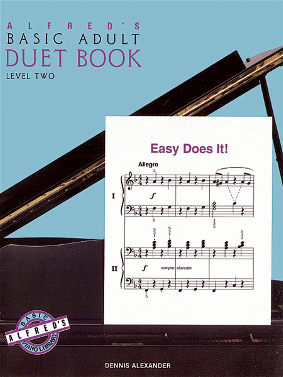 Alfred's Basic Adult Piano Course Duet Book, Book 2 Piano Method scores gallery preview page 1