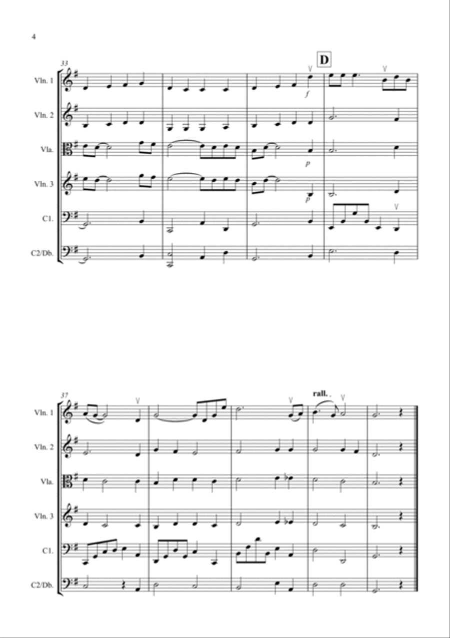 Shenandoah for String Orchestra String Orchestra scores gallery preview page 4