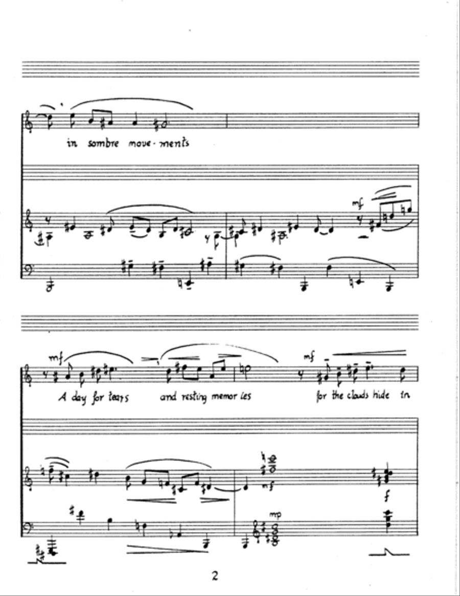 Three Songs of Autumn Voice scores gallery preview page 6