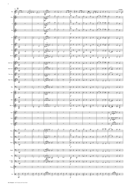 The Trumpeter - Solo Trumpet and Concert Band Score and Parts PDF image number null