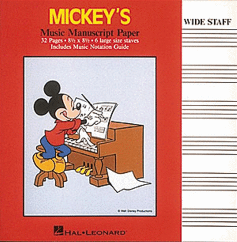 Mickey Mouse Mickey Mouse Staff Paper scores gallery preview page 1