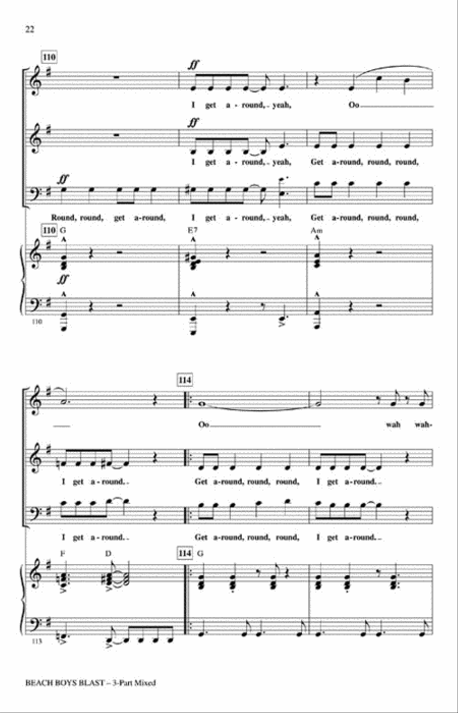 Beach Boys Blast 3-Part scores gallery preview page 4