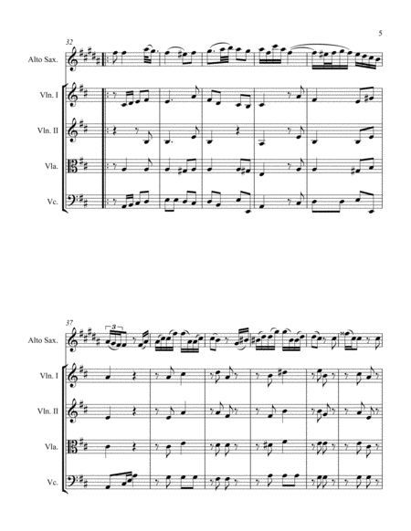 Sonata in D for Alto and String Quartet II. Allegretto