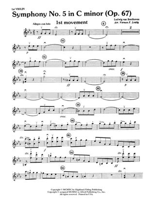 Beethoven's Symphony No. 5, 1st Movement: 1st Violin