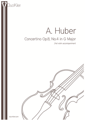 Huber - Concertino Op.8, Nr4 in G major, 2nd violin accommpaniment