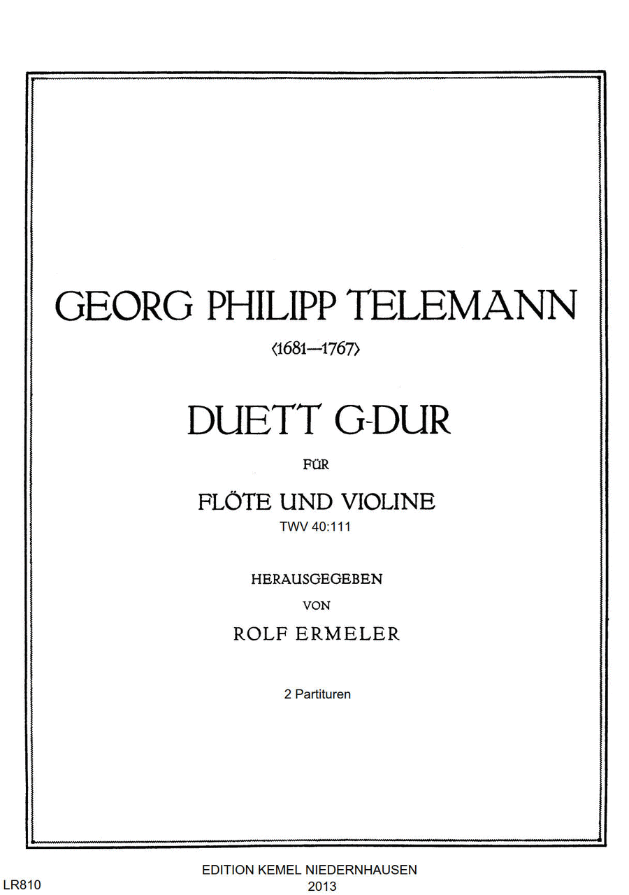 Duett G-dur Flute scores gallery preview page 1