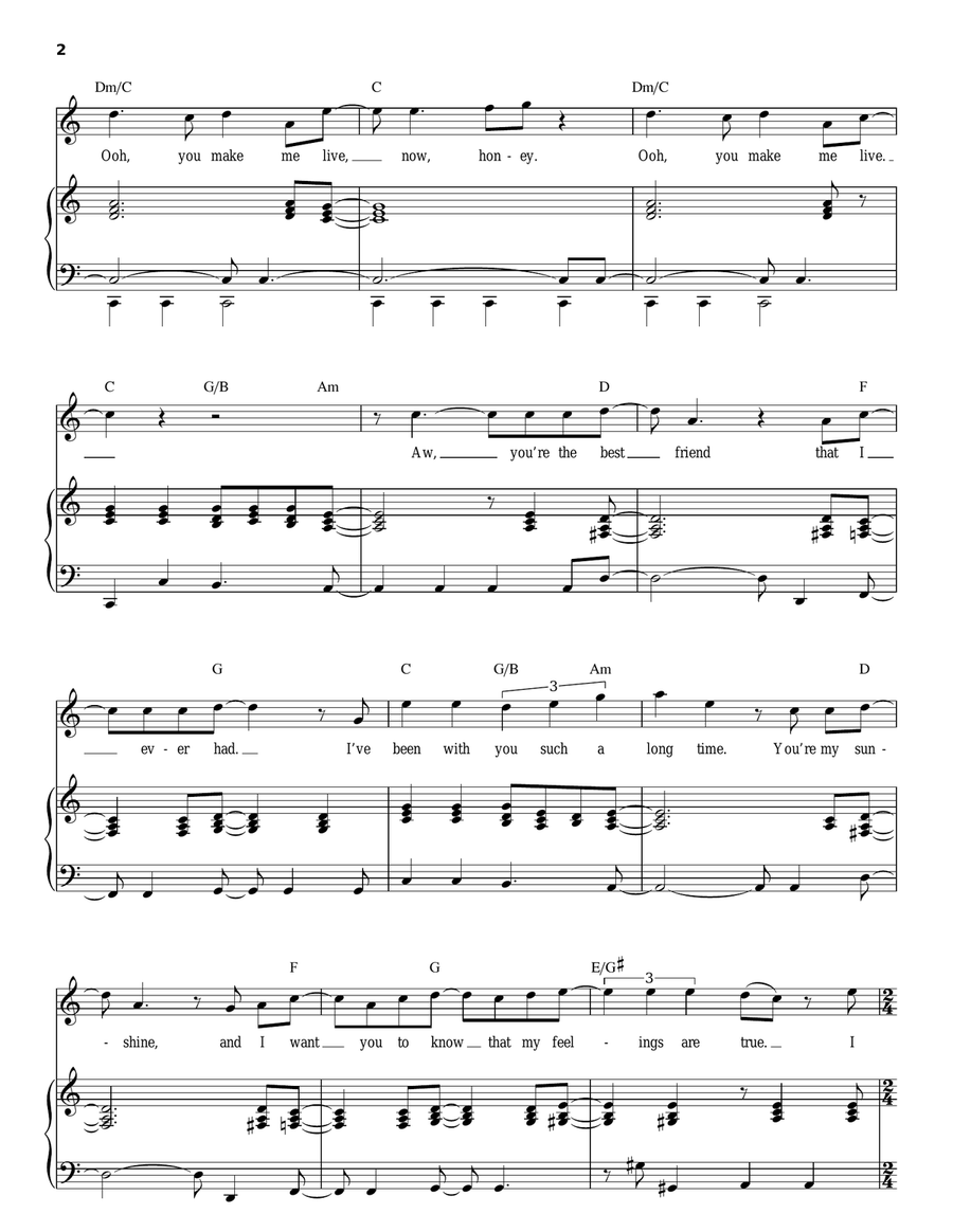 You're My Best Friend You're My Best Friend Piano, Vocal scores gallery preview page 2