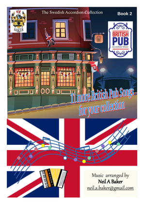 Book cover for British Pub Accordion Music Book 2