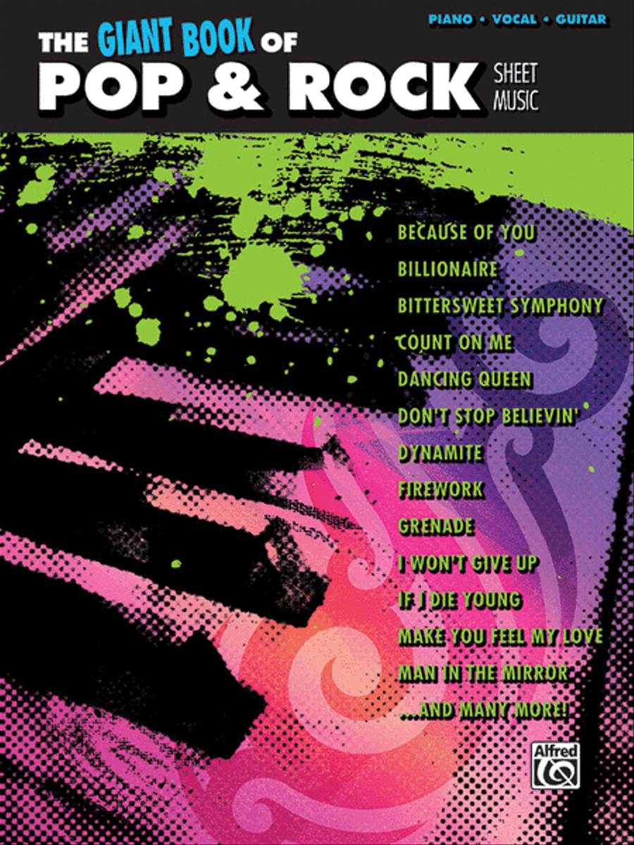 The Giant Pop & Rock Piano Sheet Music Collection Piano, Vocal, Guitar scores gallery preview page 1