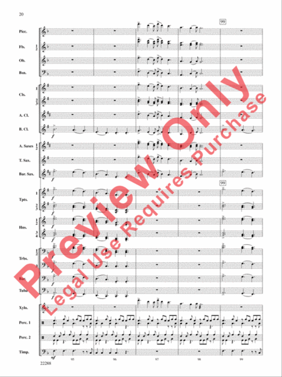 Mandjiani Concert Band scores gallery preview page 21