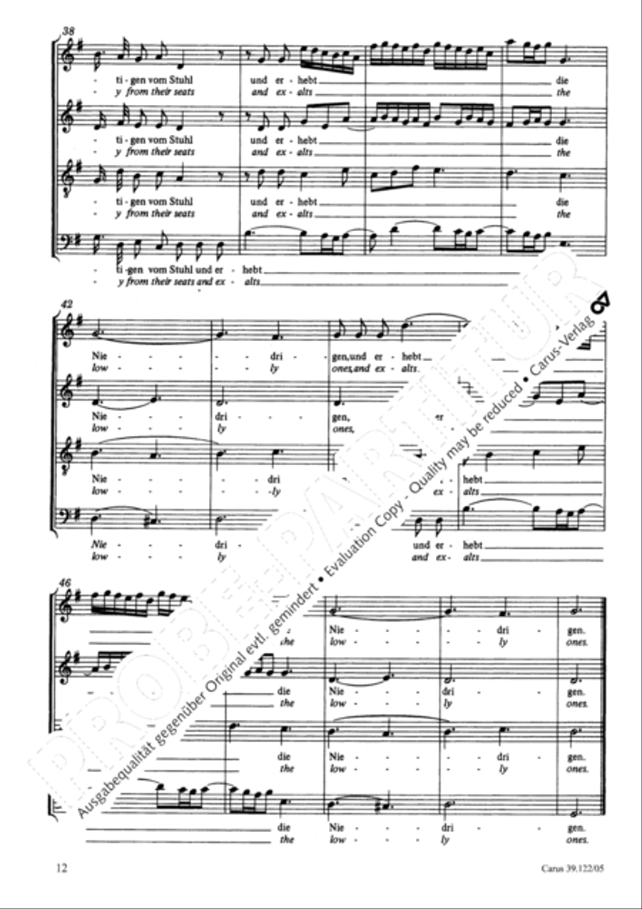 All my spirit exalts (With my spirit I praise the Lord) 4-Part scores gallery preview page 13