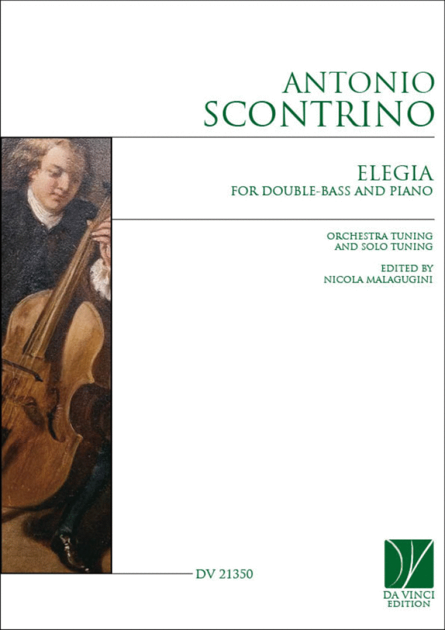Elegia, for Double-Bass and Piano Double Bass scores gallery preview page 1