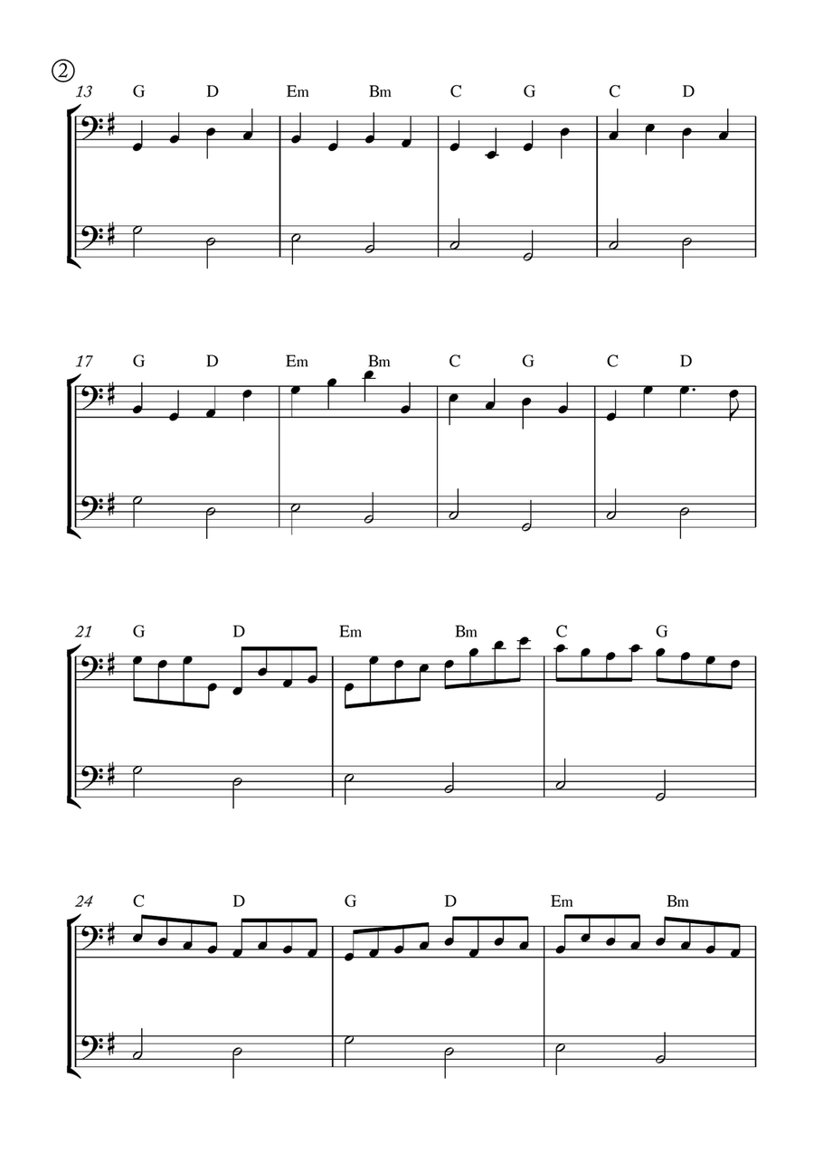 Canon in D Woodwind Duet scores gallery preview page 2