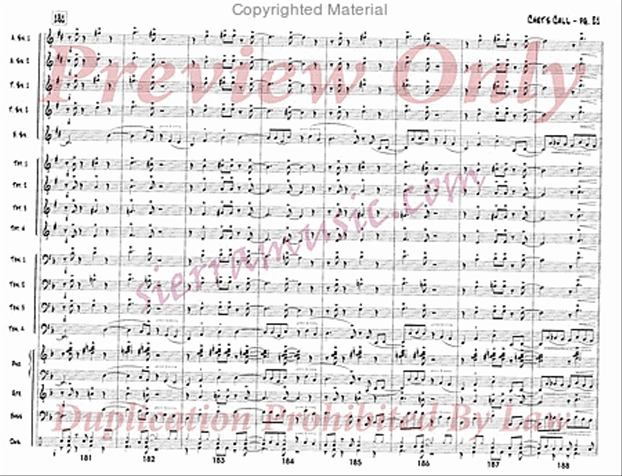 Chet's Call Chet's Call Big Band scores gallery preview page 22