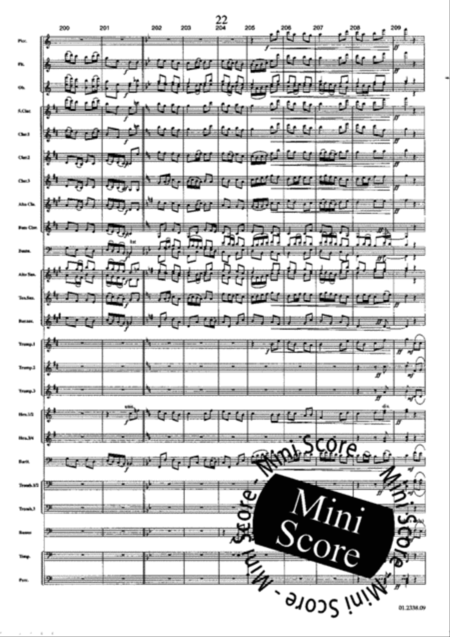 Suite Acadienne Concert Band scores gallery preview page 26