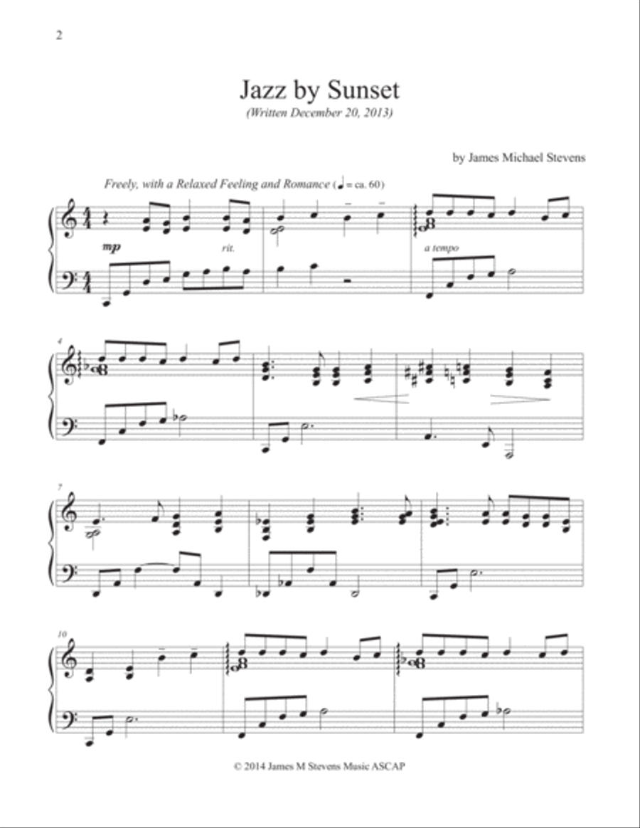 Piano Trilogies, Vol. VII (Jazz) Piano Solo scores gallery preview page 2