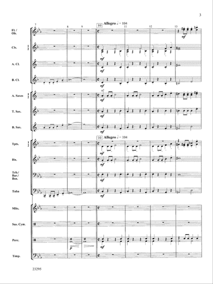 Stormchasers: Score Stormchasers: Score Concert Band scores gallery preview page 3
