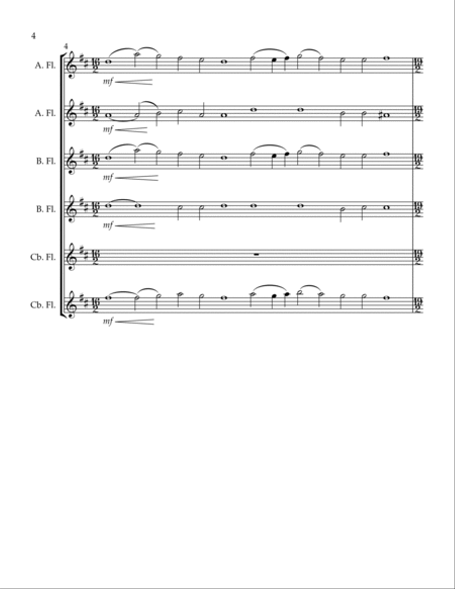 Salvation is Created Woodwind Ensemble scores gallery preview page 4