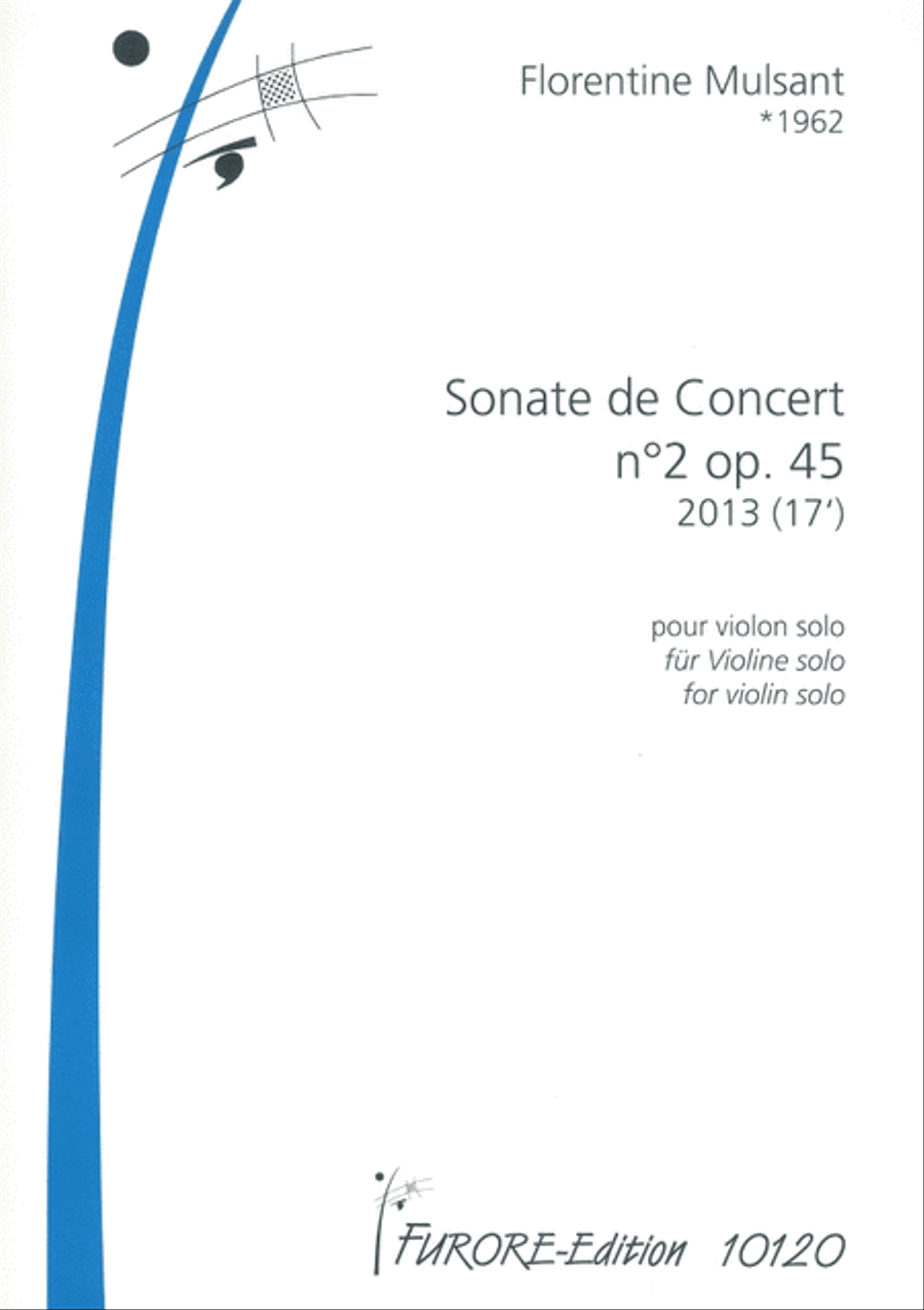 Sonate de Concert ndeg2 op. 45 Violin Solo scores gallery preview page 1