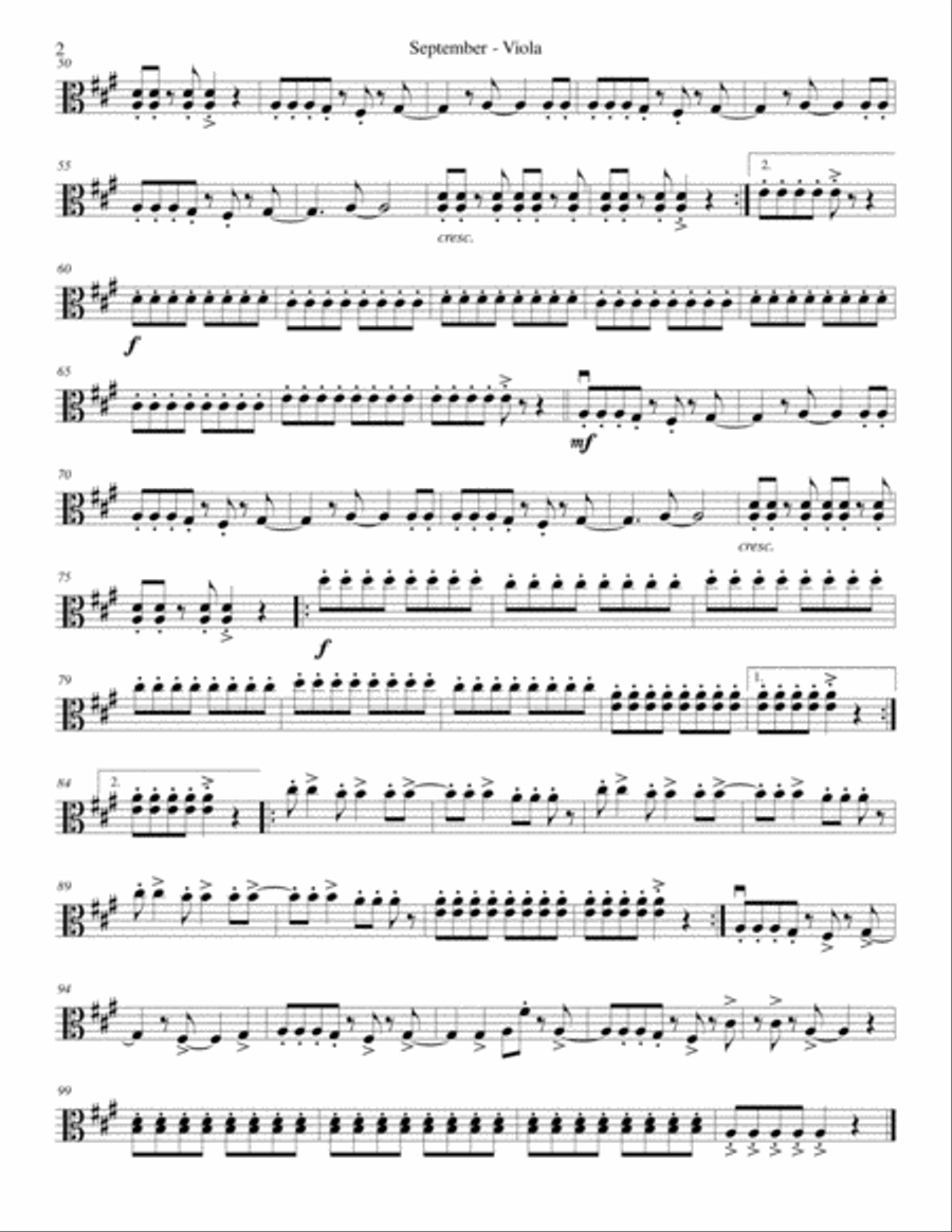 September String Quartet scores gallery preview page 6