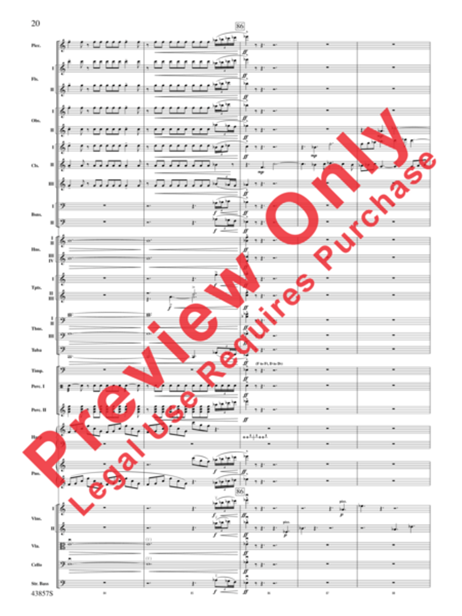 Unconquered Full Orchestra scores gallery preview page 21