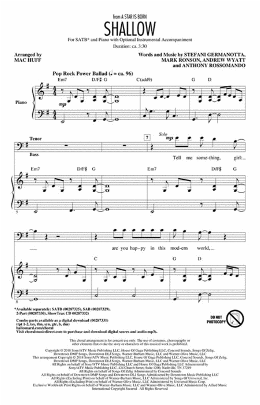 Shallow 4-Part scores gallery preview page 2