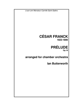 FRANCK Prélude Op.18 for chamber orchestra