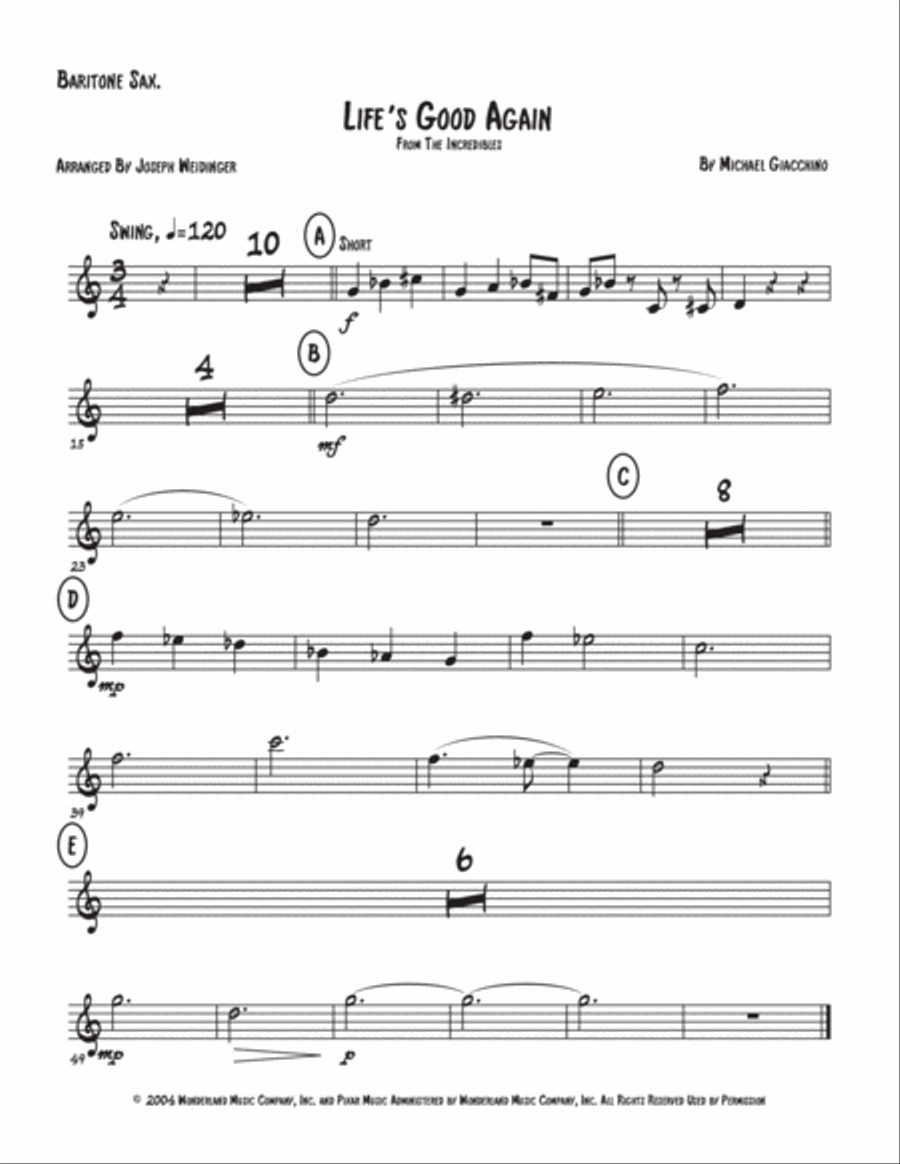 Life's Incredible Again Jazz Ensemble scores gallery preview page 4