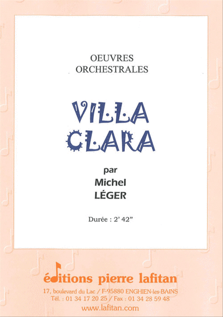 Villa Clara Orchestra scores gallery preview page 1
