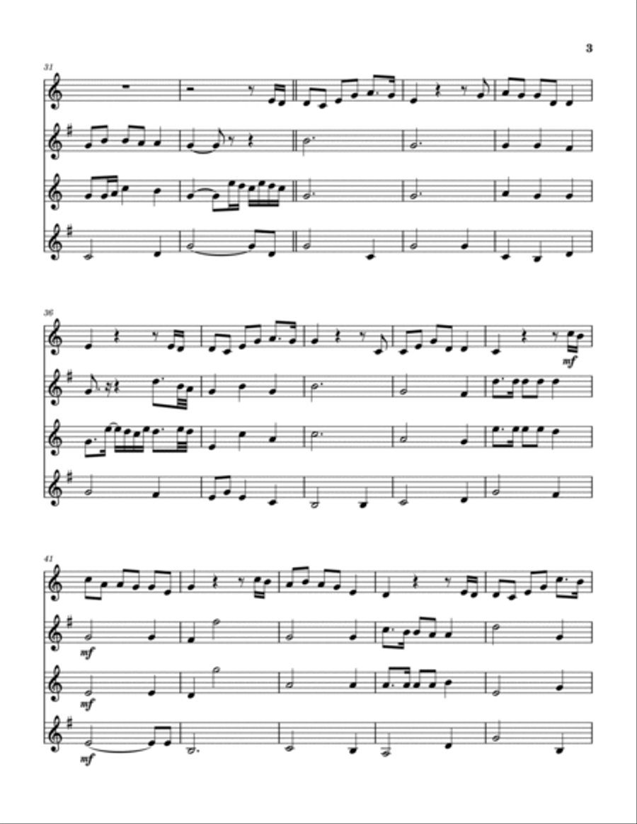 I Set My Hope On Jesus (Hymn For A Deconstructing Friend) Saxophone Quartet scores gallery preview page 4