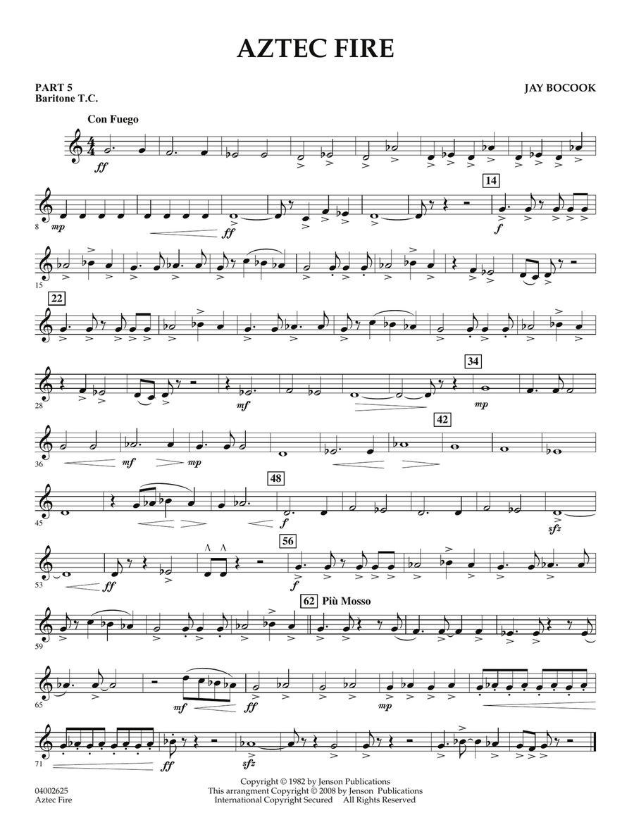 Aztec Fire - Pt.5 - Baritone T.C.