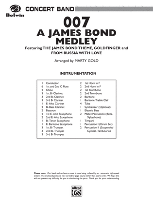 007 -- A James Bond Medley: Score
