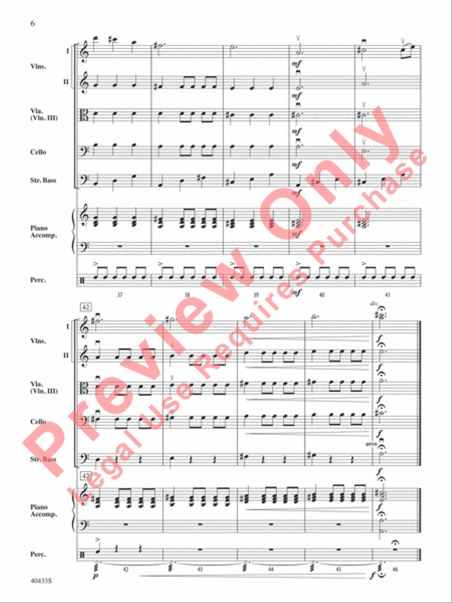 The Hobbit: An Unexpected Journey, Selections from String Orchestra scores gallery preview page 7