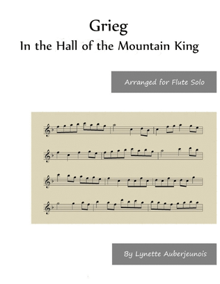 In the Hall of the Mountain King - Flute Solo