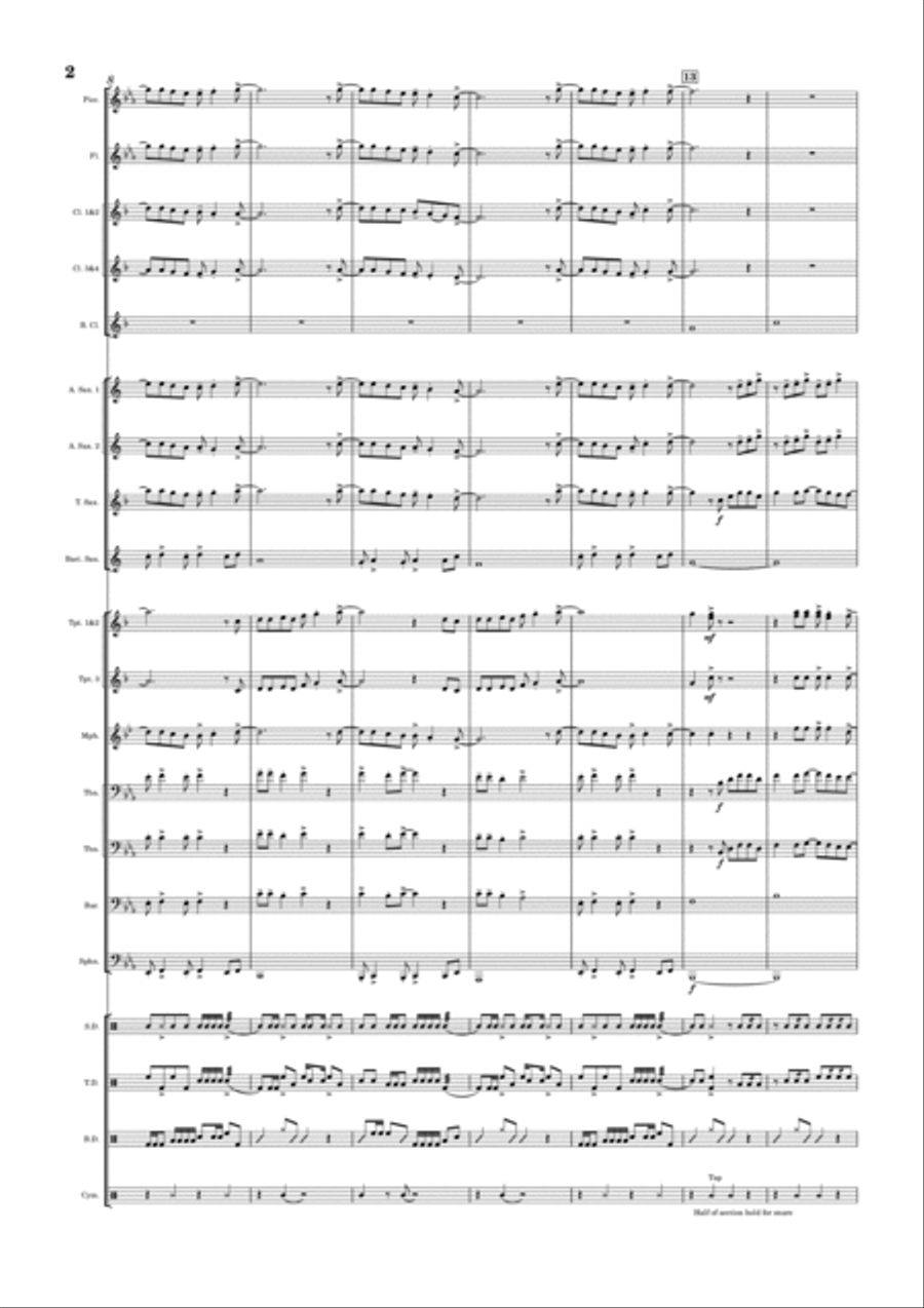 The Other Side The Other Side Marching Band scores gallery preview page 2