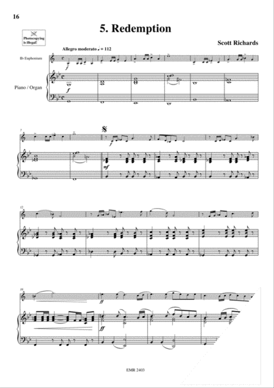 Sacred Music Volume 1 Euphonium scores gallery preview page 7