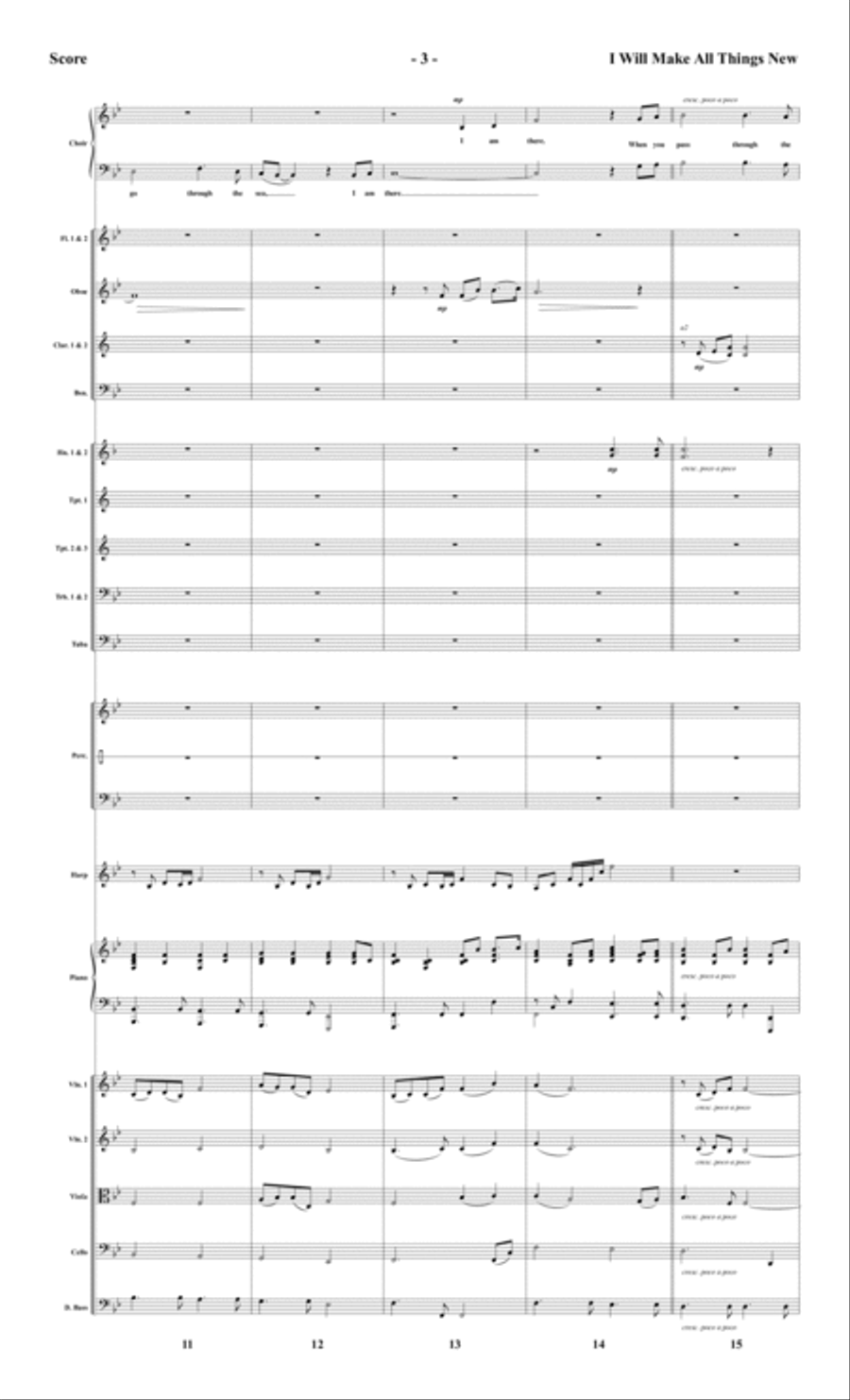 I Will Make All Things New - Orchestral Score and CD with Printable Parts Choir scores gallery preview page 5