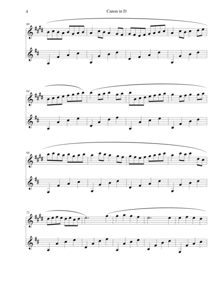 Pachelbel's Canon in D - for Bb clarinet and guitar image number null