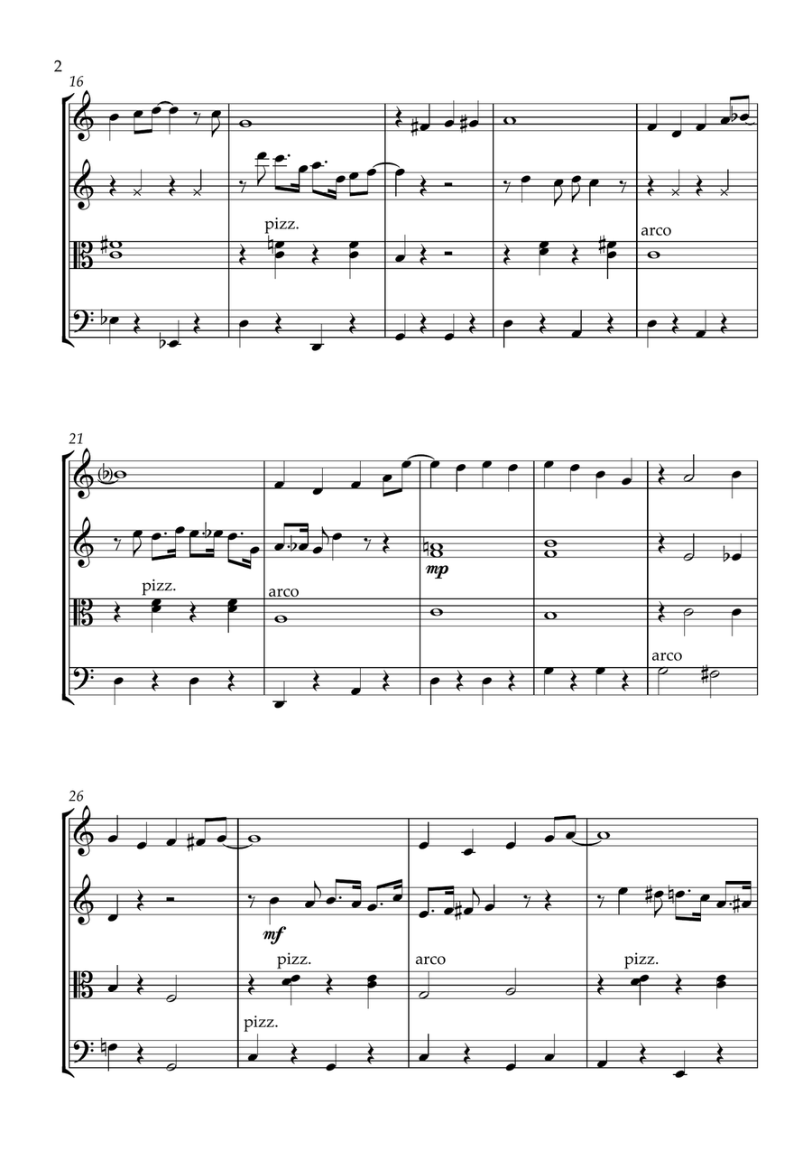 Hello, Dolly! String Quartet scores gallery preview page 2