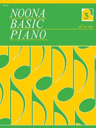 Book cover for Noona Basic Piano Book 3