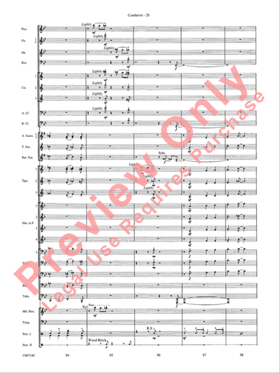 Gershwin! (Medley) Gershwin! (Medley) Concert Band scores gallery preview page 23