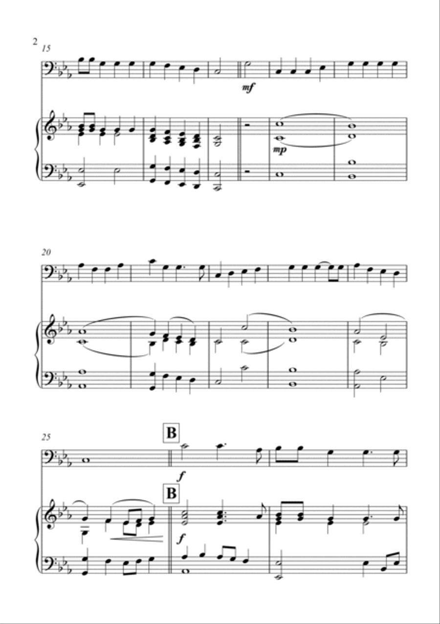 Wellerman (Cello & Piano) Piano scores gallery preview page 2