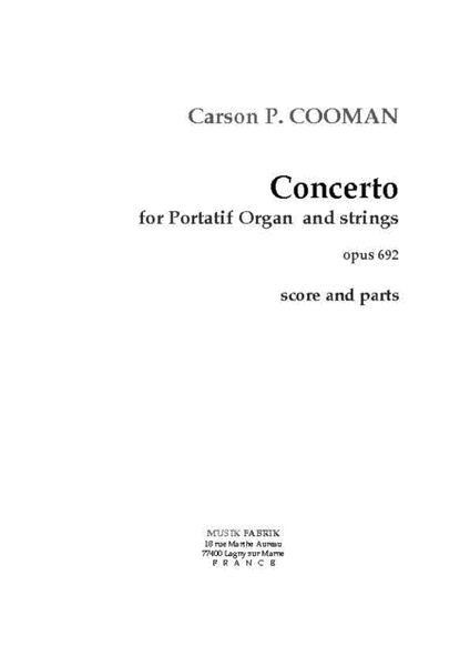 Concerto for Portatif Organ and Strings