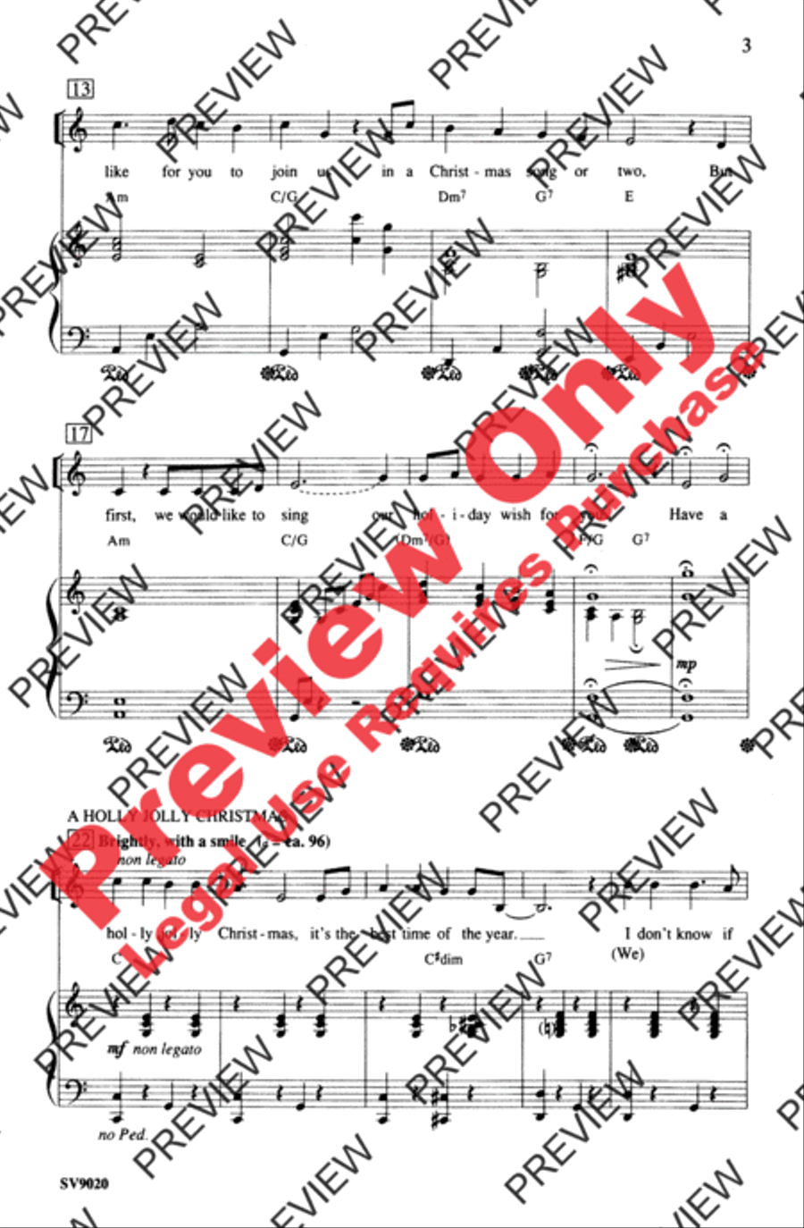 A Holly Jolly Holiday A Holly Jolly Holiday 2-Part scores gallery preview page 3