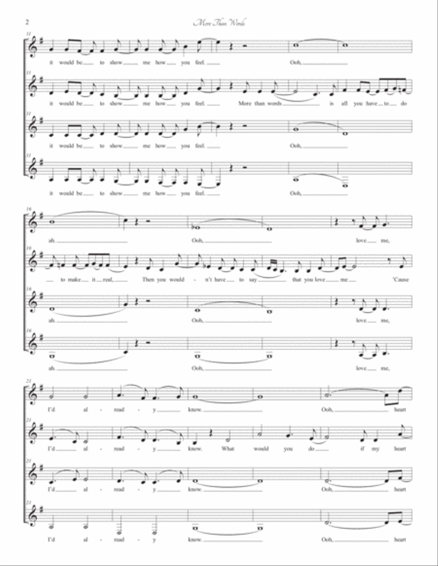 More Than Words SSAA scores gallery preview page 2