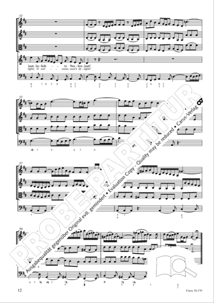 O blessed rest, o welcome heart's delight (Vergnugte Ruh, beliebte Seelenlust) Orchestra scores gallery preview page 13